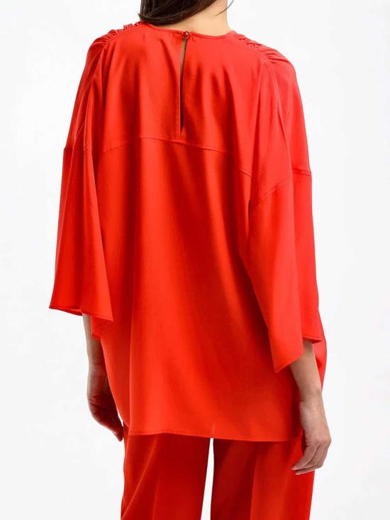  랑방 반팔 티셔츠 RWTO00044868P23POPPY Red - LANVIN