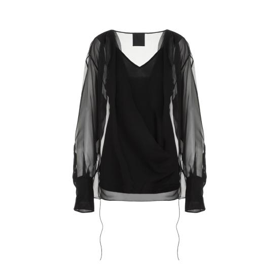  지방시 블라우스 BW618Q152V 001 BLACK