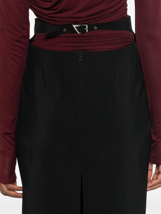  뮈글러 미디 스커트 24F1JU0542182 1999 BLACK - MUGLER