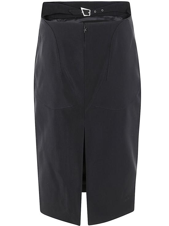  뮈글러 미디 스커트 24F1JU0542182 1999 BLACK - MUGLER