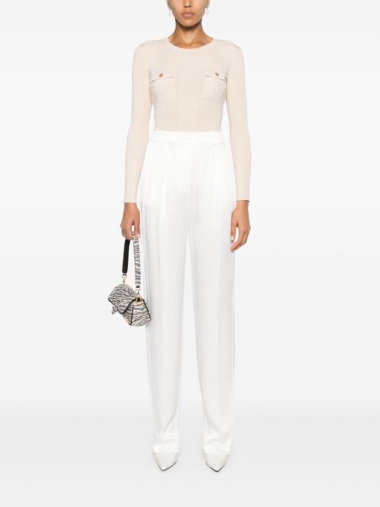  엘리자베타프랜치 스트레이트 팬츠 PA04647E2 360 IVORY - ELISABETTA FRANCHI