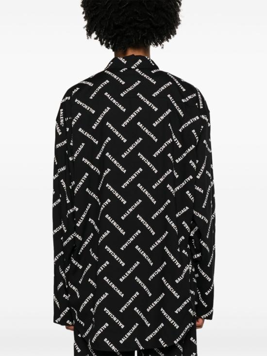 24FW 발렌시아가 셔츠 681631 TPLA51070 Black - BALENCIAGA