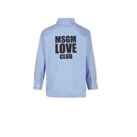 24FW [키즈] 엠에스지엠 셔츠 F4MSJGSI130 050 LIGHT BLUE - MSGM