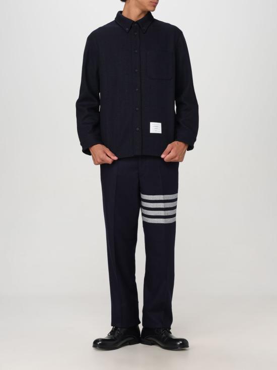 25FW 톰브라운 긴팔 셔츠 MJT495AJ0160 415 Blue - THOM BROWNE