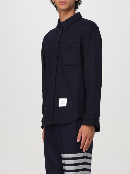 25FW 톰브라운 긴팔 셔츠 MJT495AJ0160 415 Blue - THOM BROWNE