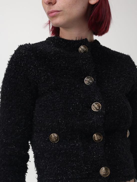 24FW 발렌시아가 가디건 793604T3328 1000 Black - BALENCIAGA