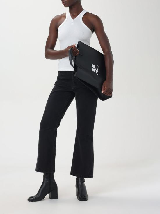 25FW 쿠레쥬 민소매 티셔츠 324JDE079JS0121 0001 White - COURREGES