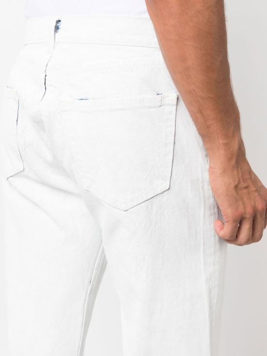  마르지엘라 스트레이트 팬츠 SI1LA0002S30561 967 WHITE PAINT - MAISON MARGIELA