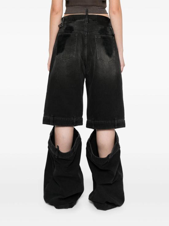 24FW 디 아티코 스트레이트 팬츠 248WCP157D097 100 BLACK - THE ATTICO