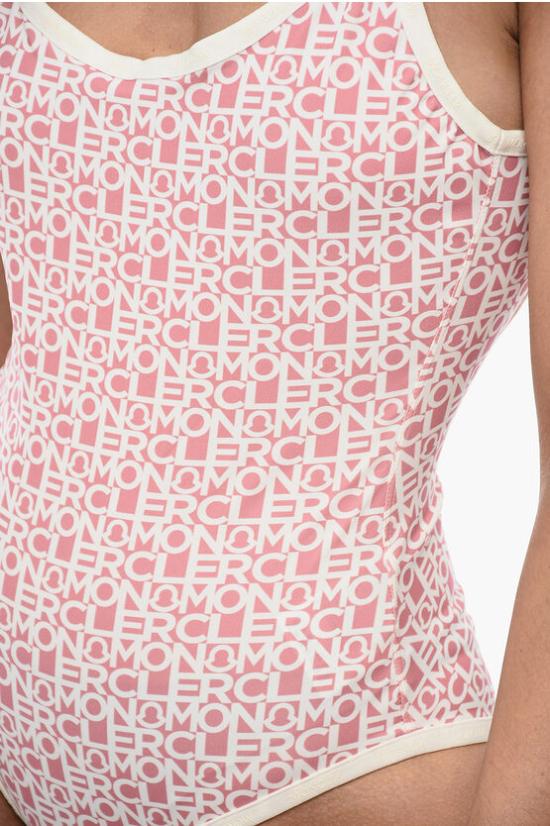  몽클레어 원피스 수영복 8N0000589A0Y519 Bianco Rosa - MONCLER