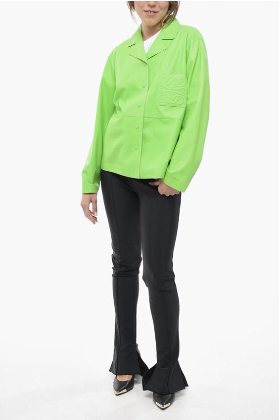  로에베 셔츠 S540Y31L08LE 4670 Green - LOEWE