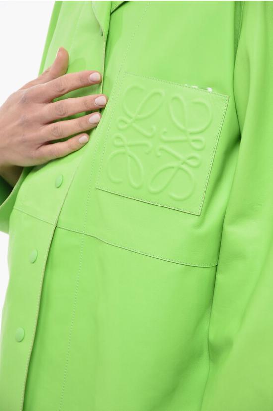  로에베 셔츠 S540Y31L08LE 4670 Green - LOEWE