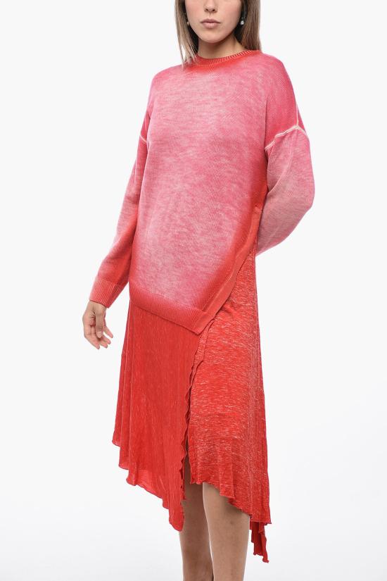  디젤 미디 원피스 A11160 0BIAF 3CX Rosa Rosso - DIESEL