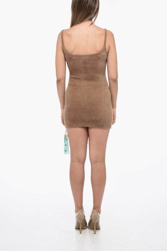  오프화이트 숏 원피스 OWHI067F22KNI0016210 Brown - OFF WHITE