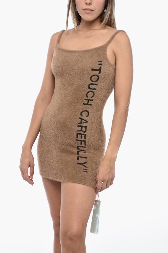  오프화이트 숏 원피스 OWHI067F22KNI0016210 Brown - OFF WHITE
