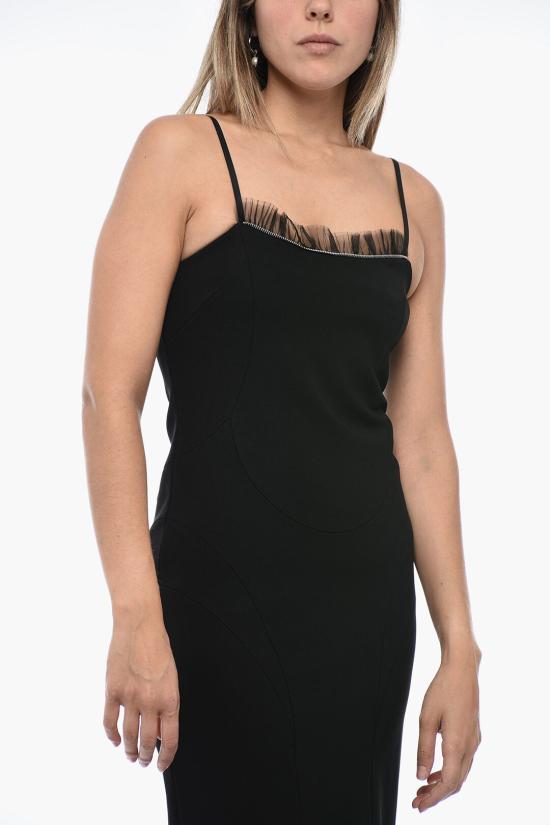  오프화이트 롱 원피스 OWDJ004F23FAB0011000 Black - OFF WHITE