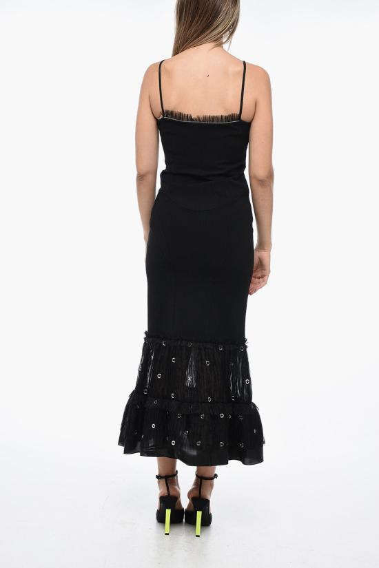  오프화이트 롱 원피스 OWDJ004F23FAB0011000 Black - OFF WHITE