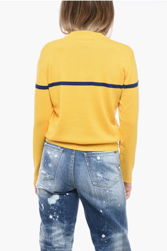  디스퀘어드2 스웨터 S72HA1113 S17435 965 Yellow - DSQUARED2