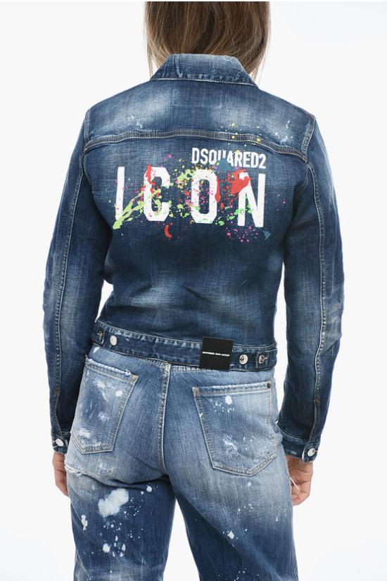  디스퀘어드2 데님 자켓 S80AM0025 S30342 470 Blue - DSQUARED2