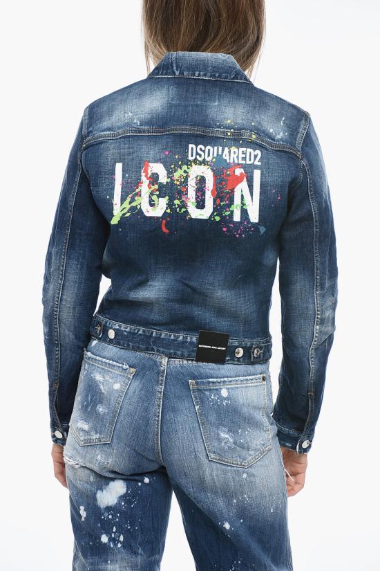  디스퀘어드2 데님 자켓 S80AM0025 S30342 470 Blue - DSQUARED2
