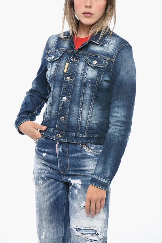  디스퀘어드2 데님 자켓 S80AM0025 S30342 470 Blue