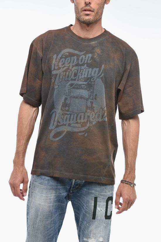  디스퀘어드2 반팔 티셔츠 S74GD1183 S21600 144 Brown