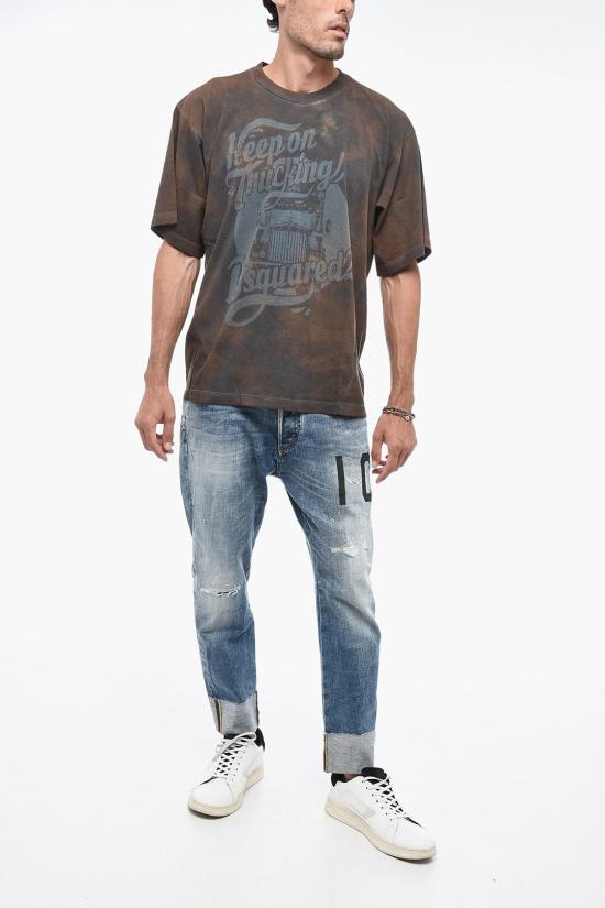  디스퀘어드2 반팔 티셔츠 S74GD1183 S21600 144 Brown - DSQUARED2