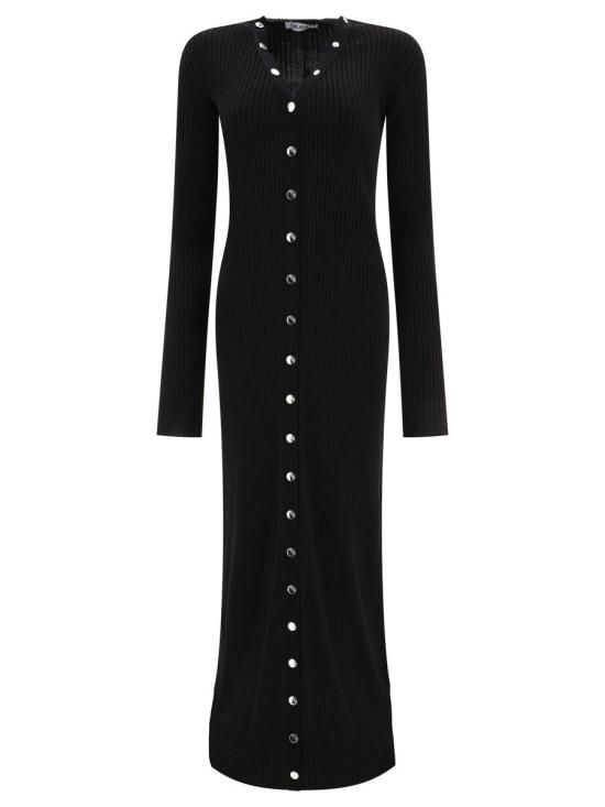  디 아티코 롱 원피스 241WCM113KV006 100 Black