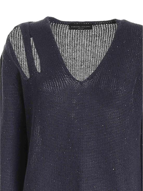 26SS 파비아나 필리피 긴팔 티셔츠 MAD271B646D2735128 Blue - FABIANA FILIPPI