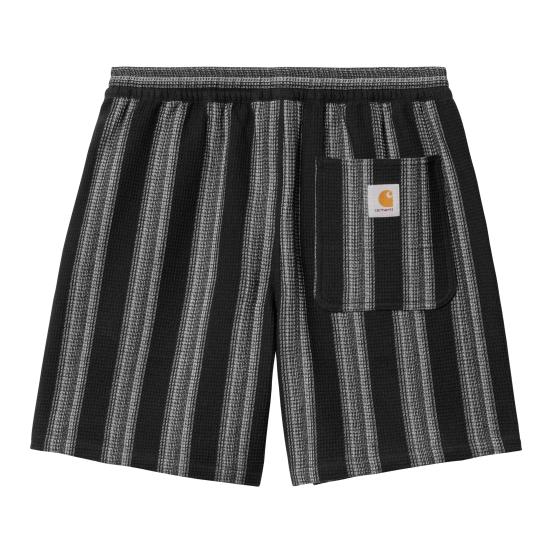 24FW 칼하트 숏팬츠 I033692 2A3XX DODSON STRIPE BLACK - CARHARTT