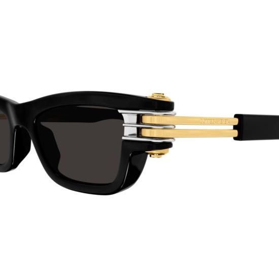  보테가베네타 선글라스 BV1308S 001 BLACK GOLD GREY - BOTTEGA VENETA