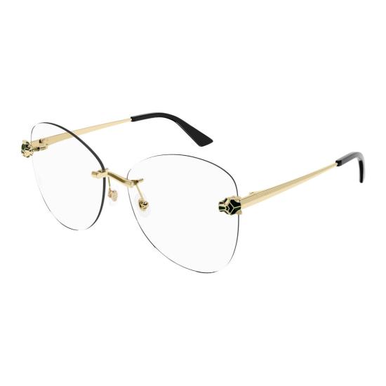  까르띠에 선글라스 CT0418O 001 GOLD GOLD TRANSPARENT