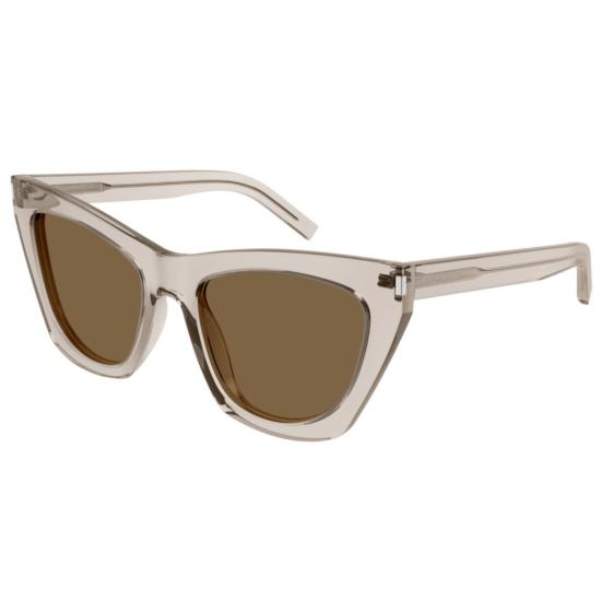  생로랑 선글라스 SL 214 KATE 032 BEIGE BEIGE BROWN - SAINT LAURENT