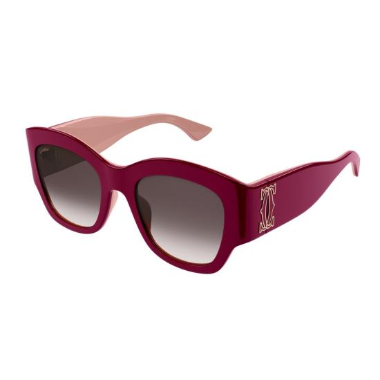  까르띠에 선글라스 CT0304S 006 BURGUNDY BURGUNDY RED
