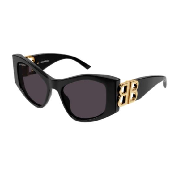  발렌시아가 선글라스 BB0287S 001 BLACK BLACK GREY - BALENCIAGA