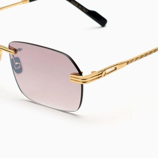  버스트 아웃 선글라스 TRAVIS SQUADRATO ORO MARRONE FLASH ORO - BUST OUT