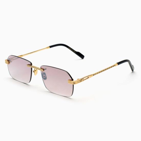 버스트 아웃 선글라스 TRAVIS SQUADRATO ORO MARRONE FLASH ORO - BUST OUT