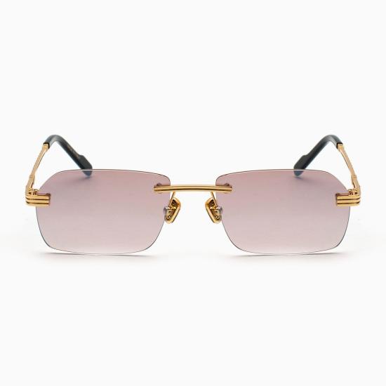  버스트 아웃 선글라스 TRAVIS SQUADRATO ORO MARRONE FLASH ORO