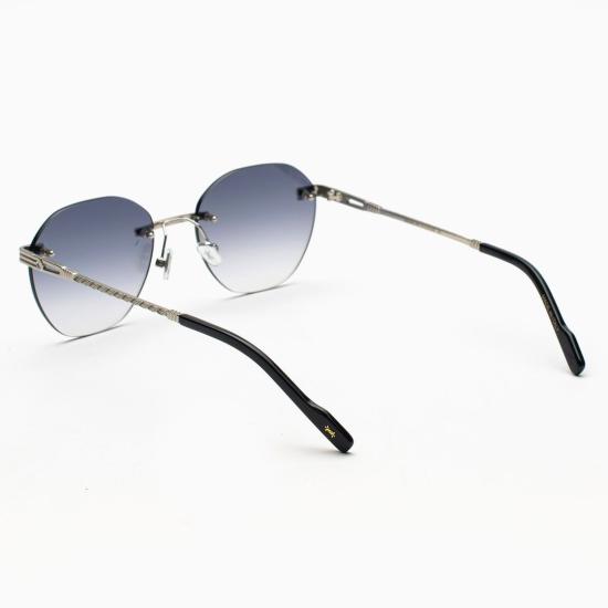  버스트 아웃 선글라스 TRAVIS ESAGONALE ARGENTO AZZURRO ARGENTO