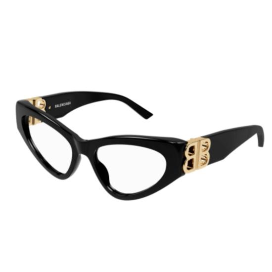  발렌시아가 선글라스 BB0313O 001 BLACK BLACK TRANSPARE - BALENCIAGA