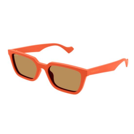  구찌 선글라스 GG1539S 004 ORANGE ORANGE BROWN - GUCCI