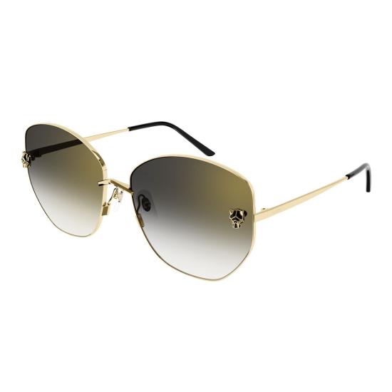  까르띠에 선글라스 CT0400S 001 GOLD GOLD GREY