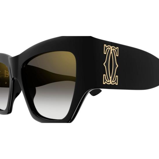  까르띠에 선글라스 CT0435S 001 BLACK BLACK GREY - CARTIER