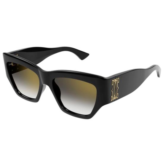  까르띠에 선글라스 CT0435S 001 BLACK BLACK GREY - CARTIER