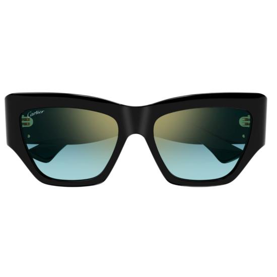  까르띠에 선글라스 CT0435S 003 BLACK BLACK GREEN