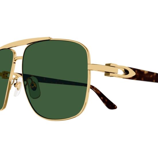  까르띠에 선글라스 CT0365S 005 GOLD HAVANA GREEN