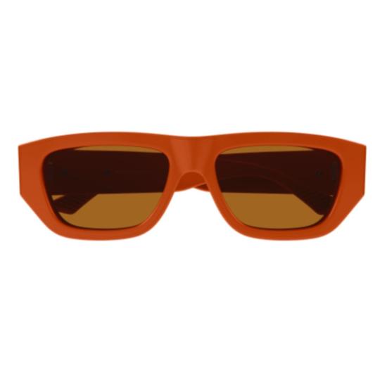  보테가베네타 선글라스 BV1252S 004 ORANGE ORANGE BROWN - BOTTEGA VENETA