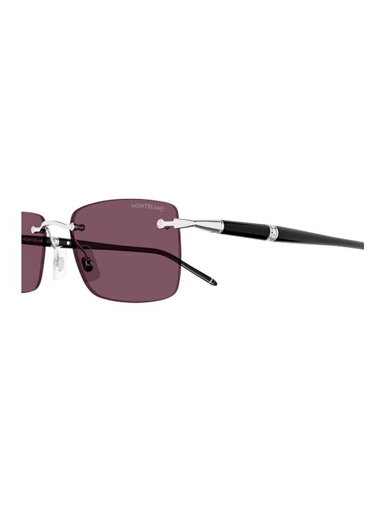  몽블랑 선글라스 MB0344S 002 SILVER BLACK VIOLET - MONTBLANC
