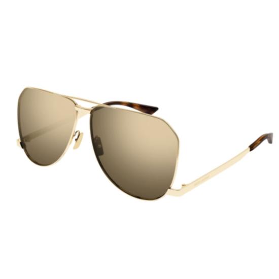  생로랑 선글라스 SL 690 DUST 004 GOLD GOLD BROWN - SAINT LAURENT