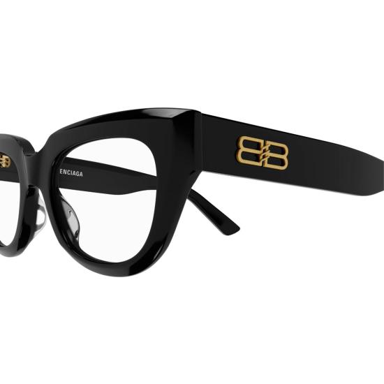  발렌시아가 선글라스 BB0239O 001 BLACK BLACK TRANSPARE - BALENCIAGA
